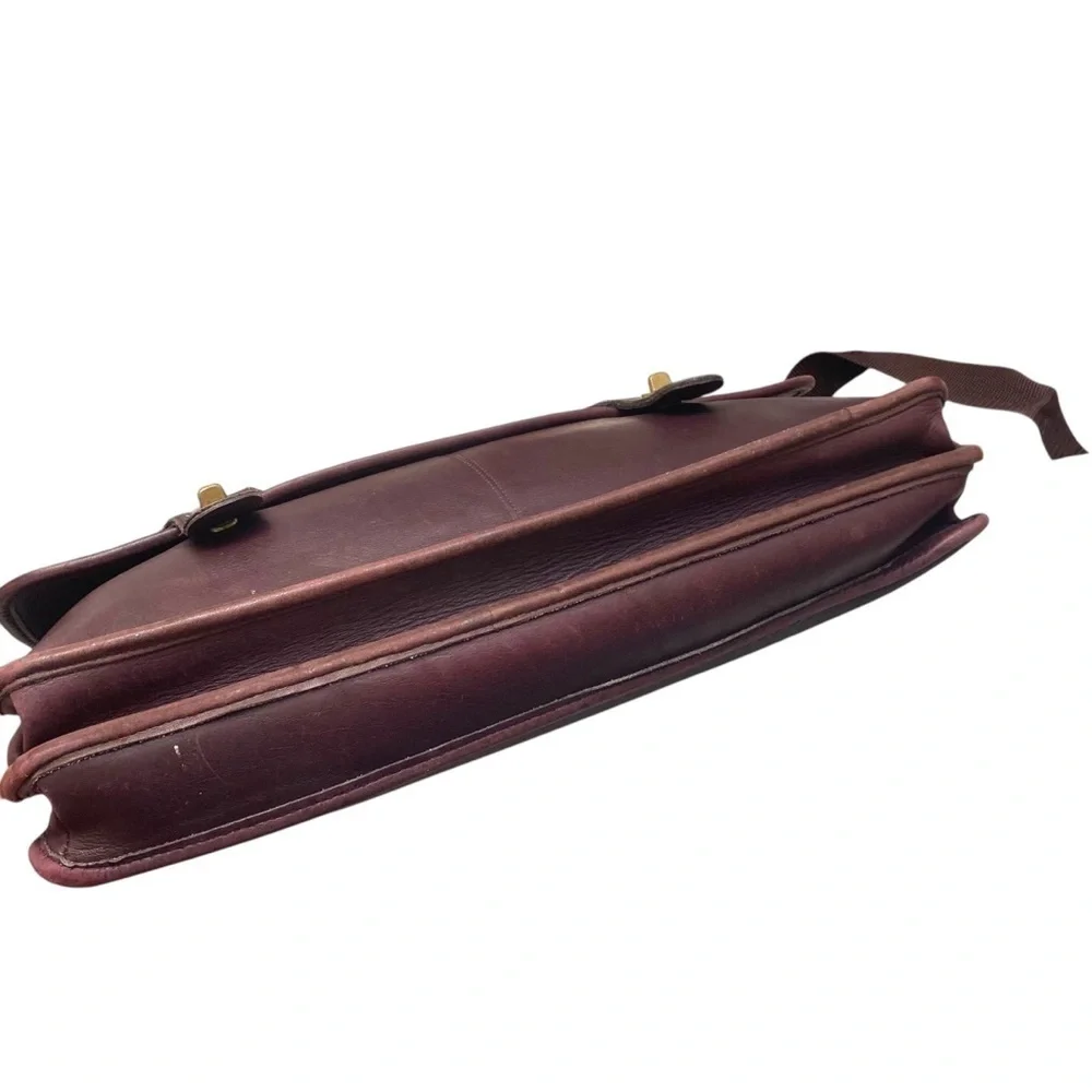 Coach RARE burgandy leather vintage New York City Bonnie cashin era breifcase